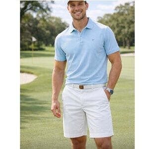 Vineyard Vines Men's White 9" Breaker Shorts Sz 33 New 98% cotton